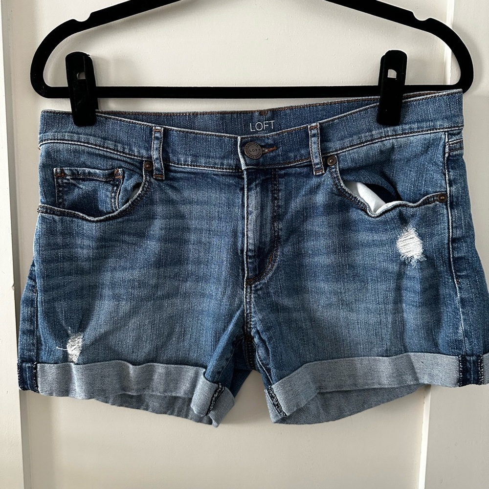 Loft outlet denim shorts